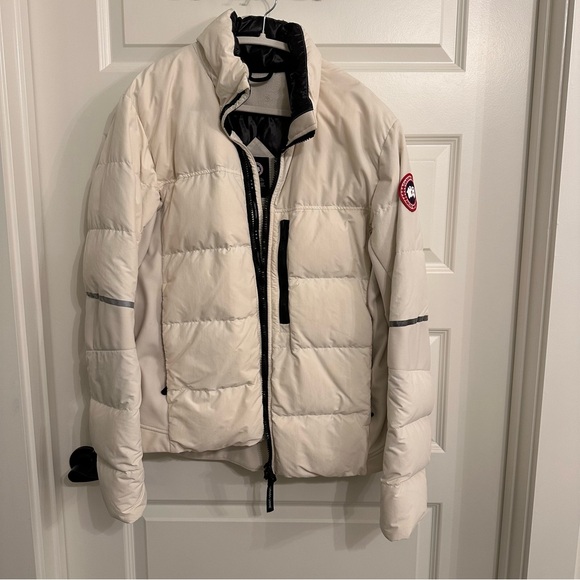 Canada Goose HyBridge Down Jacket - cream with black zippers - Picture 1 of 11